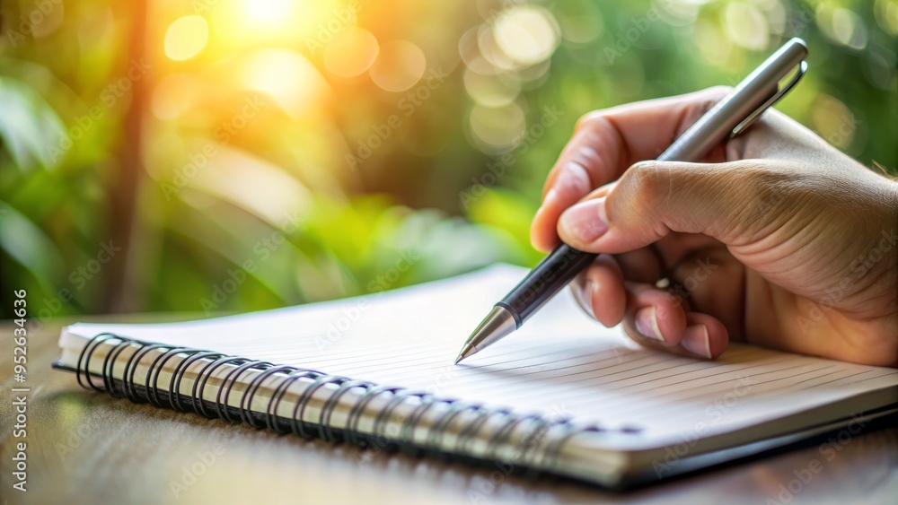 A close-up shot of a person's hand holding a pen, writing detailed notes on a blank notebook page, with a subtle blurred background. A close-up shot of a person's hand holding a pen, writing detailed notes on a blank notebook page, with a subtle blurred background.