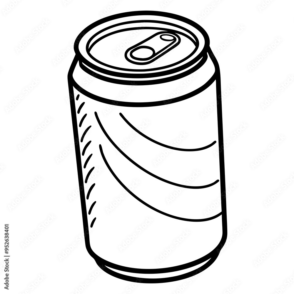 illustration of a can drink illustration of a can drink