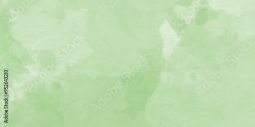 Set of abstract green watercolor water splash on a white background.poster, cover, banner, flyer, cards. Hand drawn light green spring illustration for design,watercolor background concept, vector.