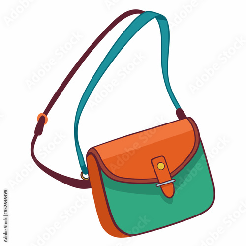 Crossbody Bag Vector Illustration