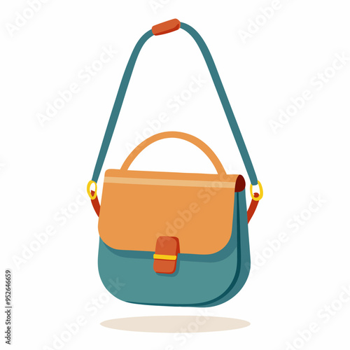 Crossbody Bag Vector Illustration