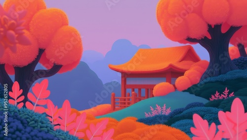 Autumn landscape ideal for ...