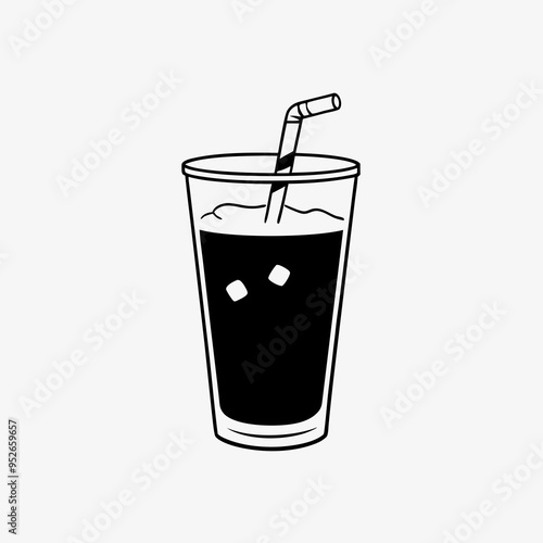 Refreshing Beverage Vector Art