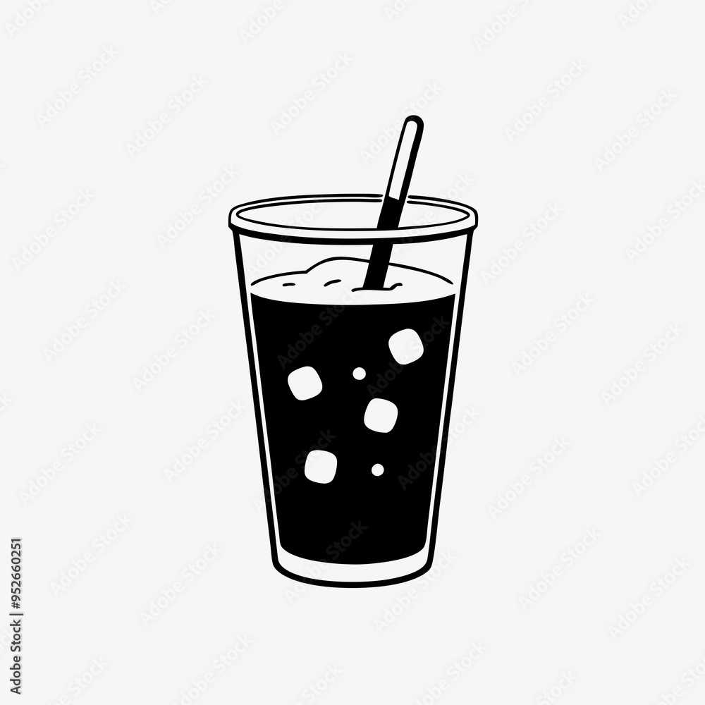Refreshing Beverage Vector Art