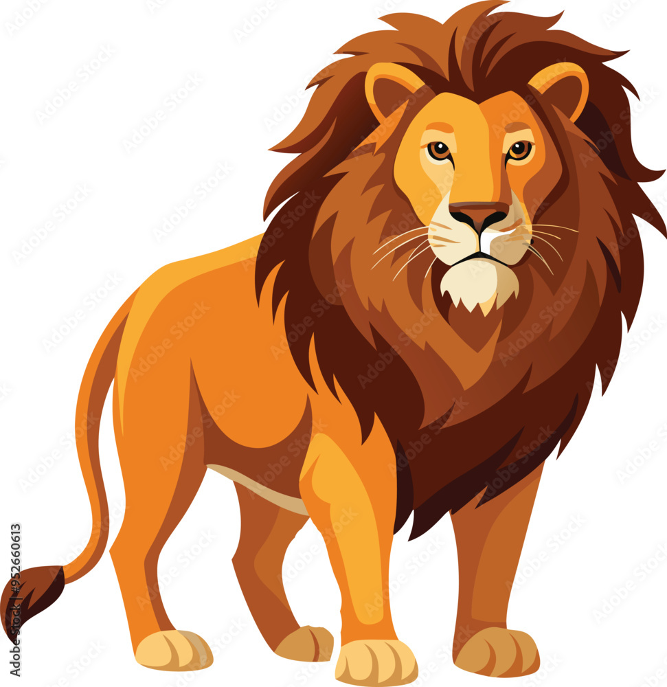 Fototapeta premium carton style new design a lion picture