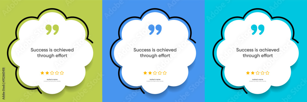 3D bubble testimonial banner, quote, infographic. Social media post template designs for quotes. Empty speech bubbles, quote bubbles and text box. Vector Illustration EPS10. 3D bubble testimonial banner, quote, infographic. Social media post template designs for quotes. Empty speech bubbles, quote bubbles and text box. Vector Illustration EPS10.