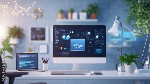 Animated SVG icons being created on a digital canvas web animation design