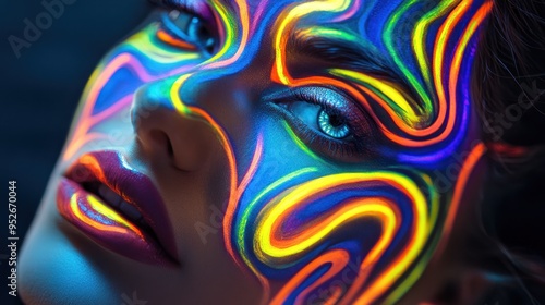 Neon Art Makeup