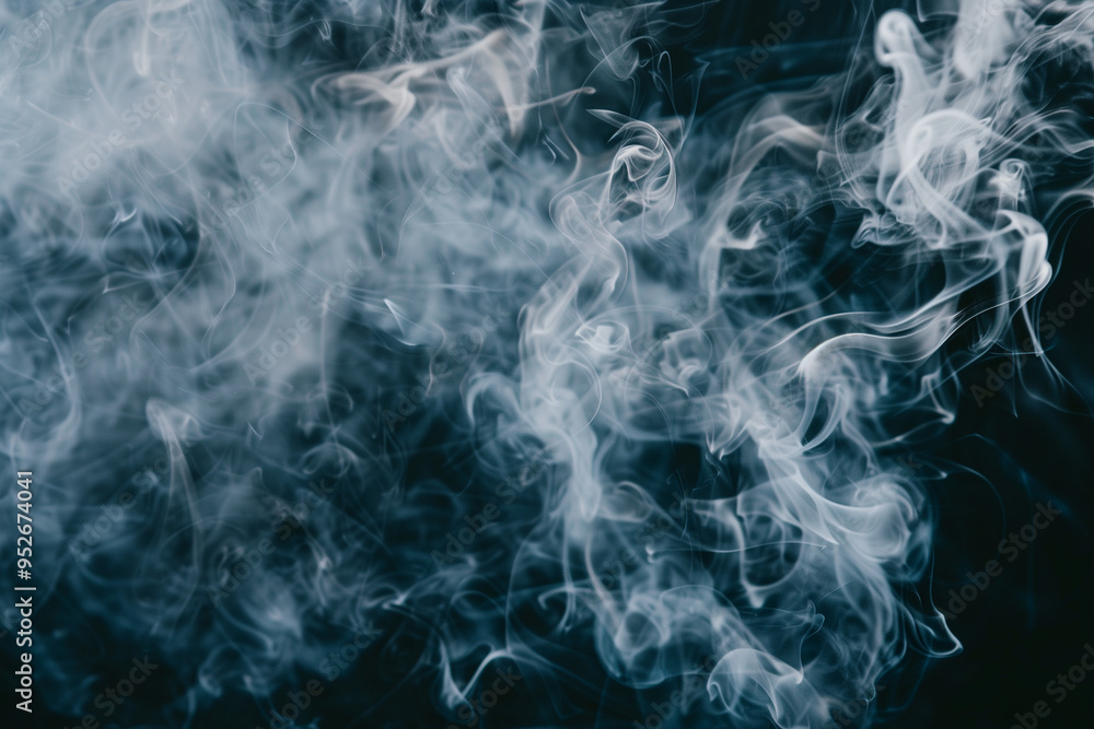 White smoke on black background White smoke on black background