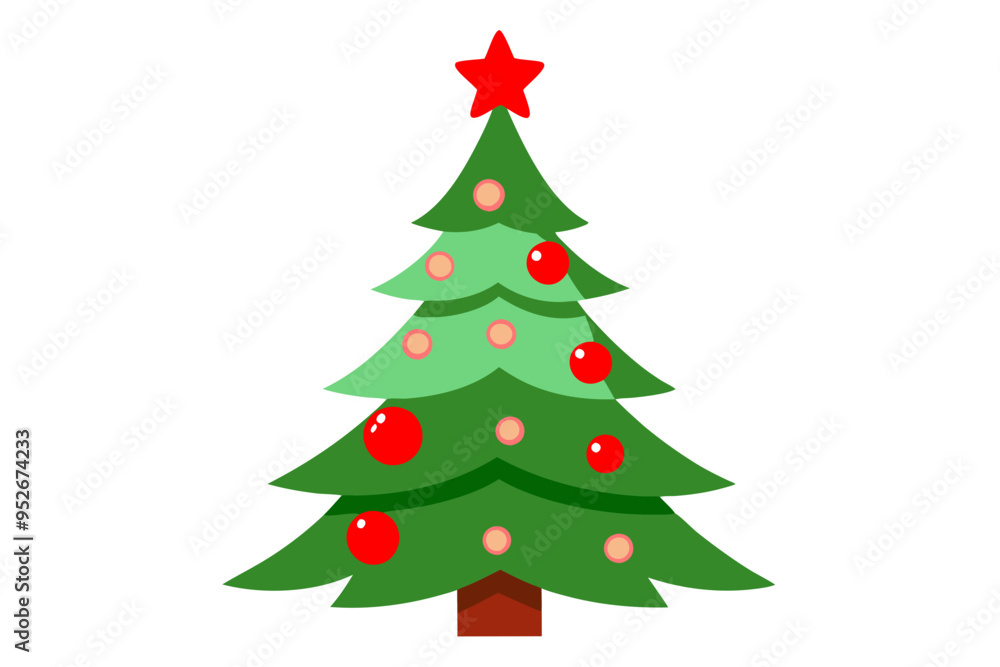 christmas tree isolated on white background christmas tree isolated on white background