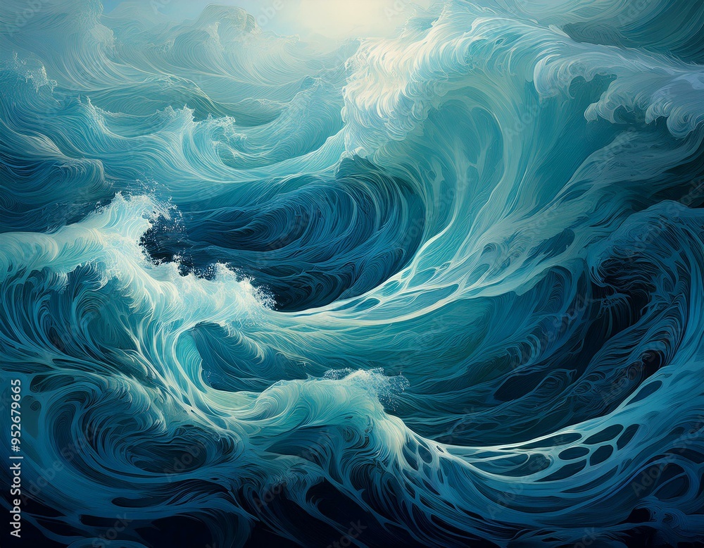 Obraz premium Calm Ocean Layers