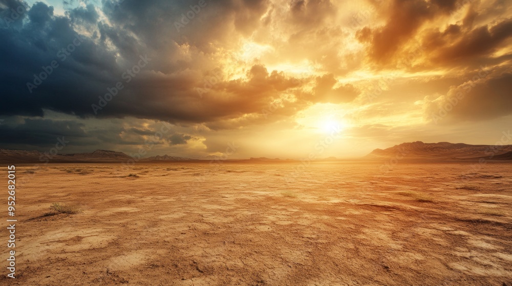 Sandstorm sweeping across a barren desert harsh weather Sandstorm sweeping across a barren desert harsh weather