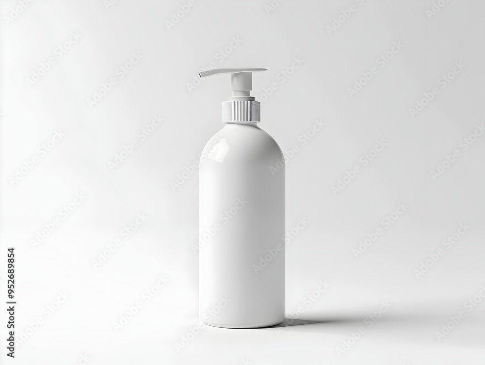Isolated White Bottle of Hand Sanitizer on a Pristine Background Isolated White Bottle of Hand Sanitizer on a Pristine Background