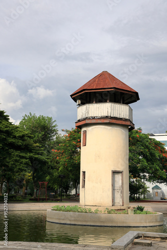 Wallpaper Mural Watch tower or observation tower in old prison site. Torontodigital.ca