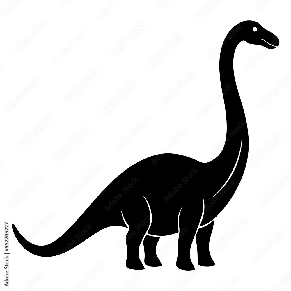 brachiosaurus silhouette vector illustration brachiosaurus silhouette vector illustration