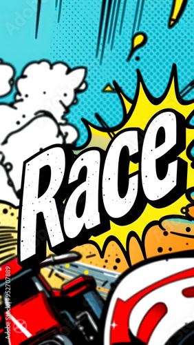 Wallpaper Mural Race Comic Book Style Torontodigital.ca