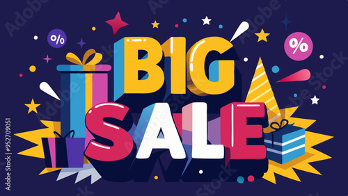 Black Friday, Big Sale vector template