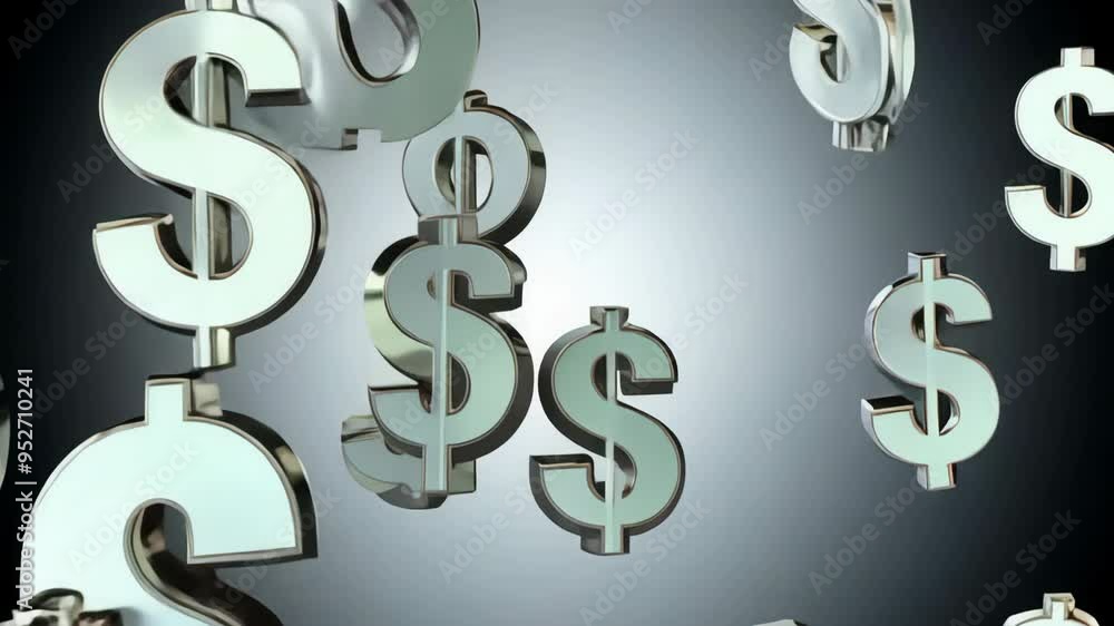 A captivating display of dollar signs levitating against a dark background symbolizes wealth and finance, creating an engaging representation of money dynamics. A captivating display of dollar signs levitating against a dark background symbolizes wealth and finance, creating an engaging representation of money dynamics.