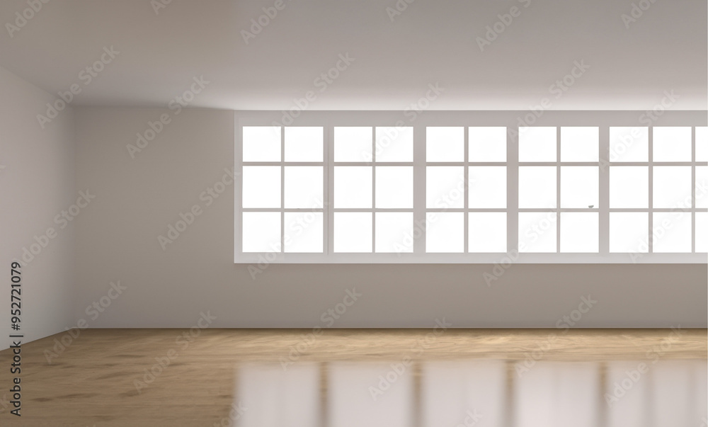 Fototapeta premium empty white room