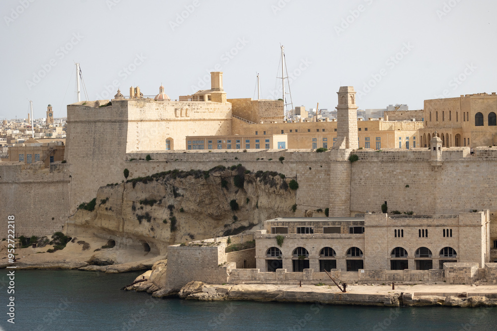 View of the city of Valletta coming into the Harbor. View of the city of Valletta coming into the Harbor.