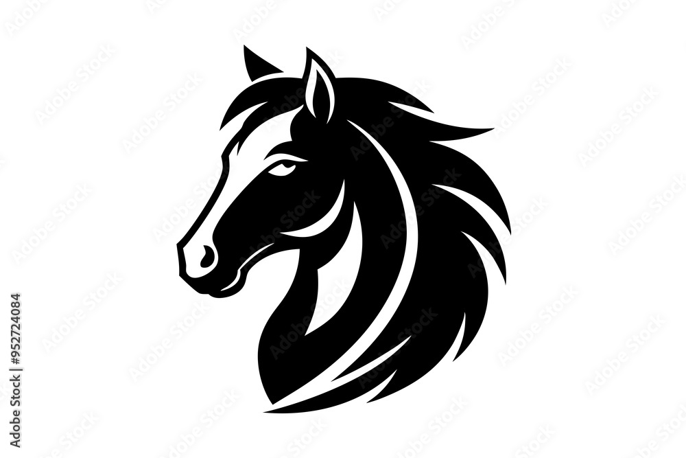 horse head silhouette horse head silhouette