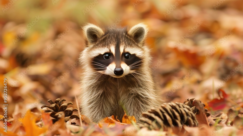 Obraz premium an adorable raccoon 