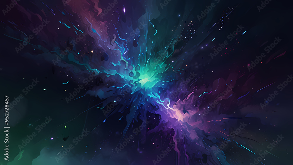 abstract illustration that captures the feeling of an ionized atmosphere abstract illustration that captures the feeling of an ionized atmosphere