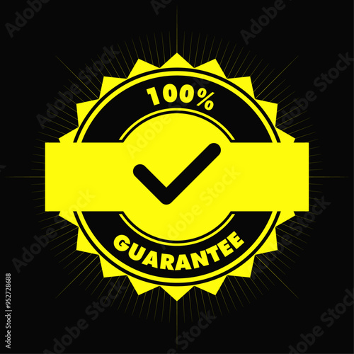 Guarantee preto e amarelo
