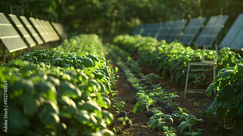 Grivoltaics: Merging Solar Panels with Crops for Sustainable Agriculture and Energy photo