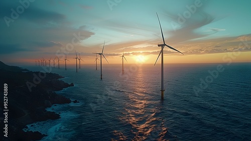 Harnessing the Power of the Sea: A Wind Farm Revolution photo