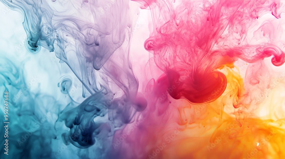 Water backdrop with vibrant ink Water backdrop with vibrant ink