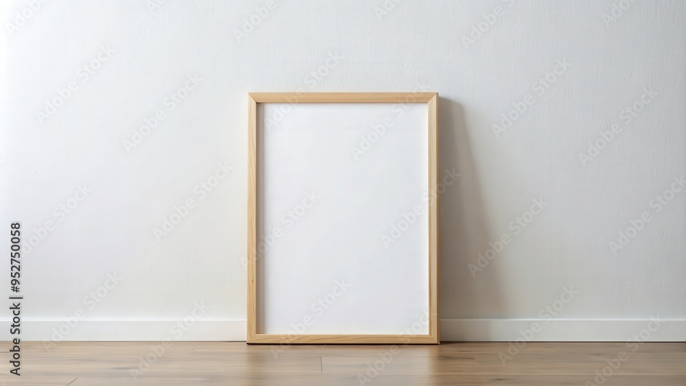 Blank picture frame mock-up on a white wall , art, mock-up, frame, blank, wall, interior, decoration, design, template Blank picture frame mock-up on a white wall , art, mock-up, frame, blank, wall, interior, decoration, design, template