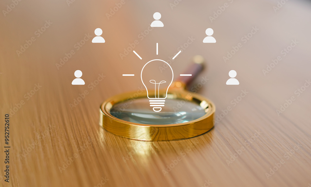 Magnifier has a light bulb icon, which means looking for creativity, creativity. Magnifier has a light bulb icon, which means looking for creativity, creativity.