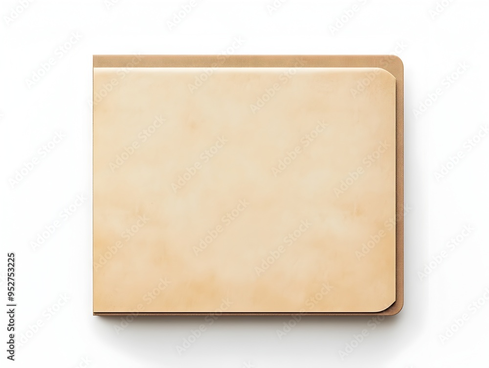 Minimalist White Folder on Plain Background with Soft Lighting for Scandinavian Inspired Design Minimalist White Folder on Plain Background with Soft Lighting for Scandinavian Inspired Design