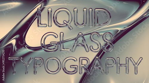 Liquid Glass Typography 