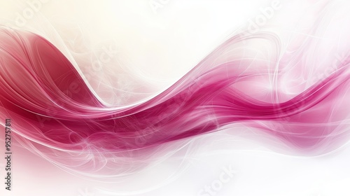 An abstract background featuring smooth, flowing waves in maroon and white hues, suitable for text overlay