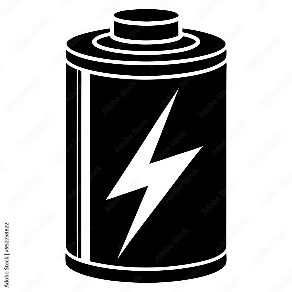 Battery Silhouette Vector Design Battery Silhouette Vector Design