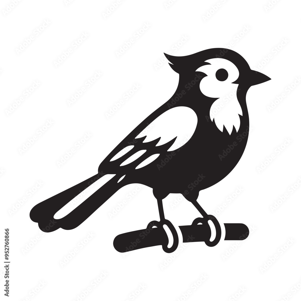 Unique Blue Jay Silhouette Vectors - Perfect for Branding & Merchandise Unique Blue Jay Silhouette Vectors - Perfect for Branding & Merchandise
