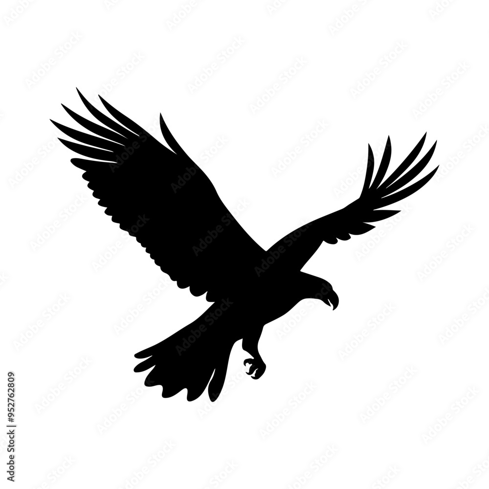 Obraz premium Silhouette of a Condor vector illustration