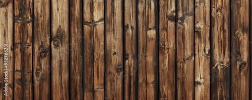 The natural tree provides a background with a brown vertical wood texture.