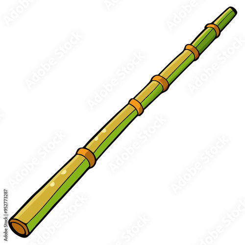 Bamboo Vector Art on White Background