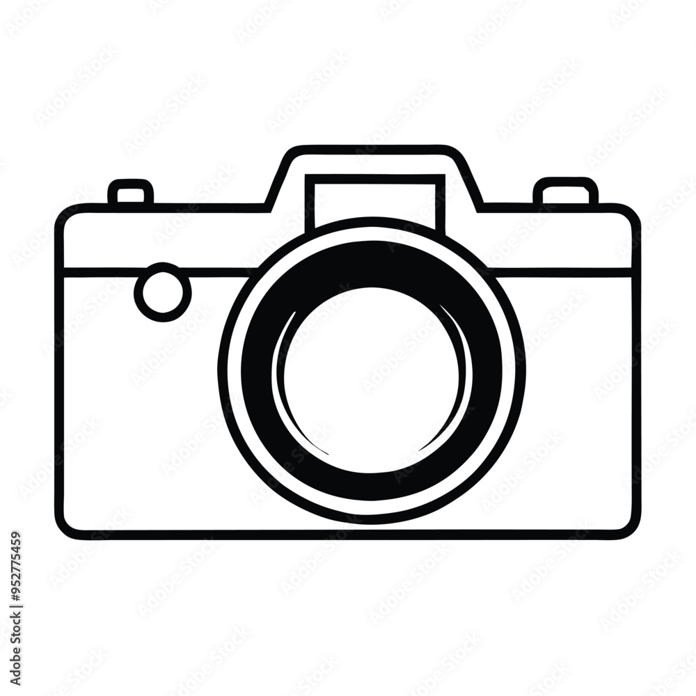 a Photo camera vector icon, vector silhouette, isolated white background a Photo camera vector icon, vector silhouette, isolated white background
