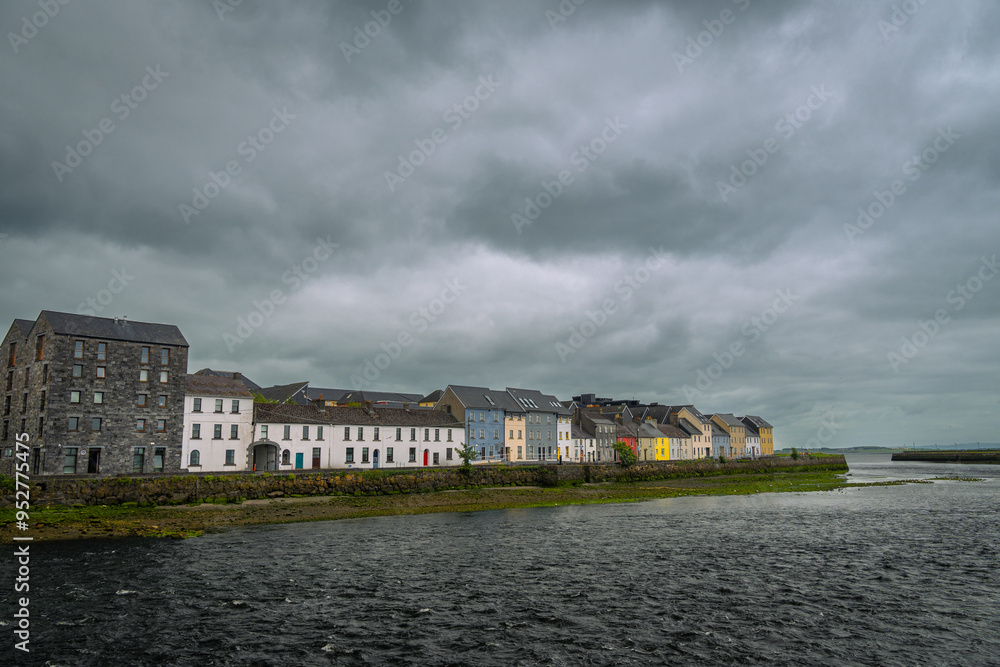 panoramic view of the city of Galway, Ireland. panoramic view of the city of Galway, Ireland.
