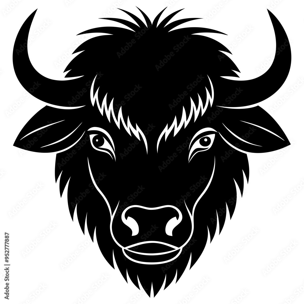 Bison Silhouette Vector Art Bison Silhouette Vector Art