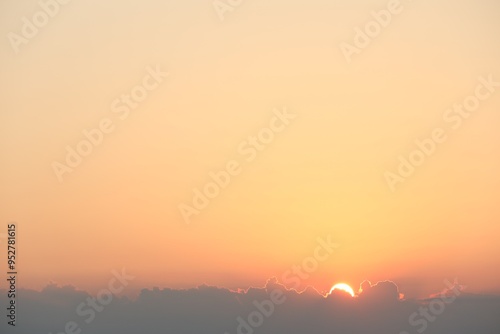 Beautiful view of sky at sunrise in morning