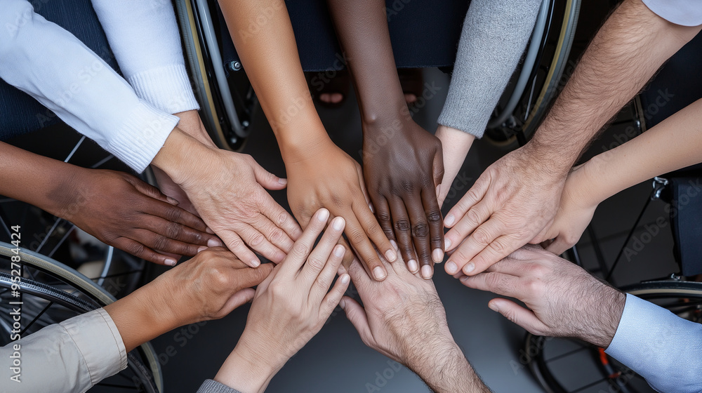 Fototapeta premium The active participation in their recovery process symbolizes Development, Responsibility, and Caring