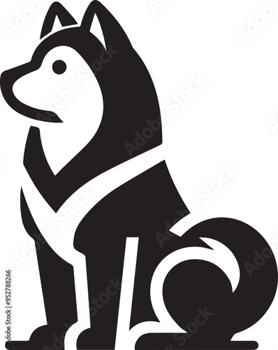 Dog silhouette