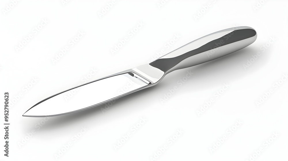 Stainless Steel Julienne Peeler with Gleaming Blades on Minimal White Background Stainless Steel Julienne Peeler with Gleaming Blades on Minimal White Background