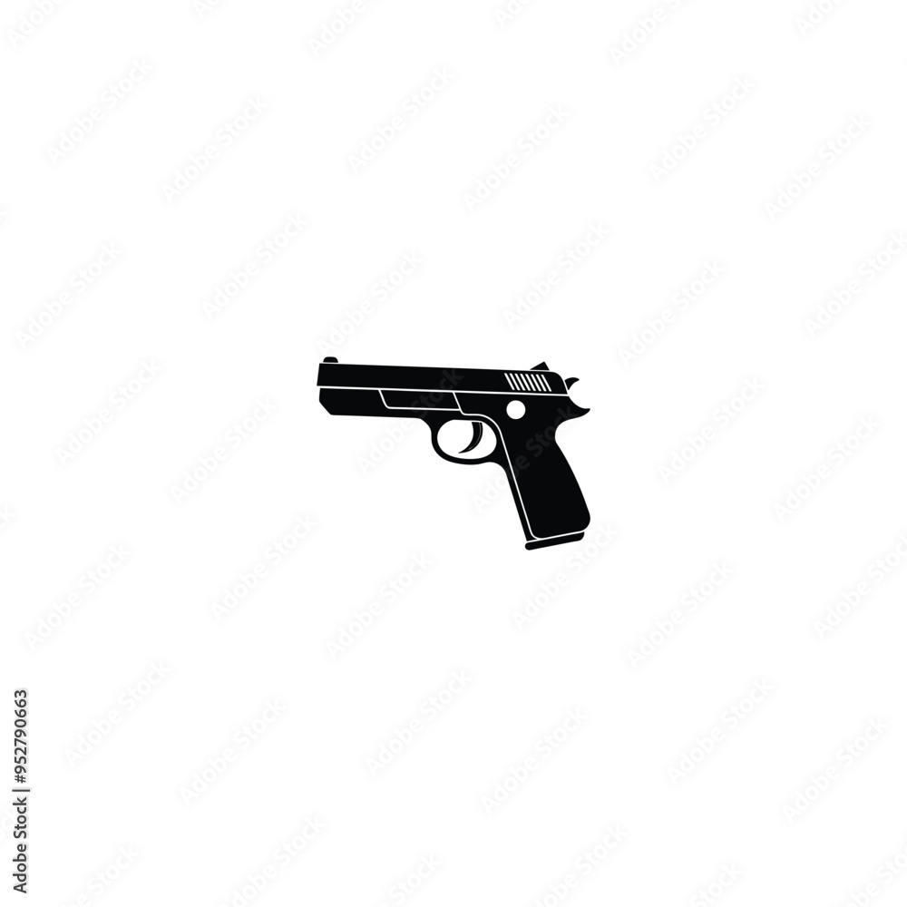gun isolated on white background gun isolated on white background