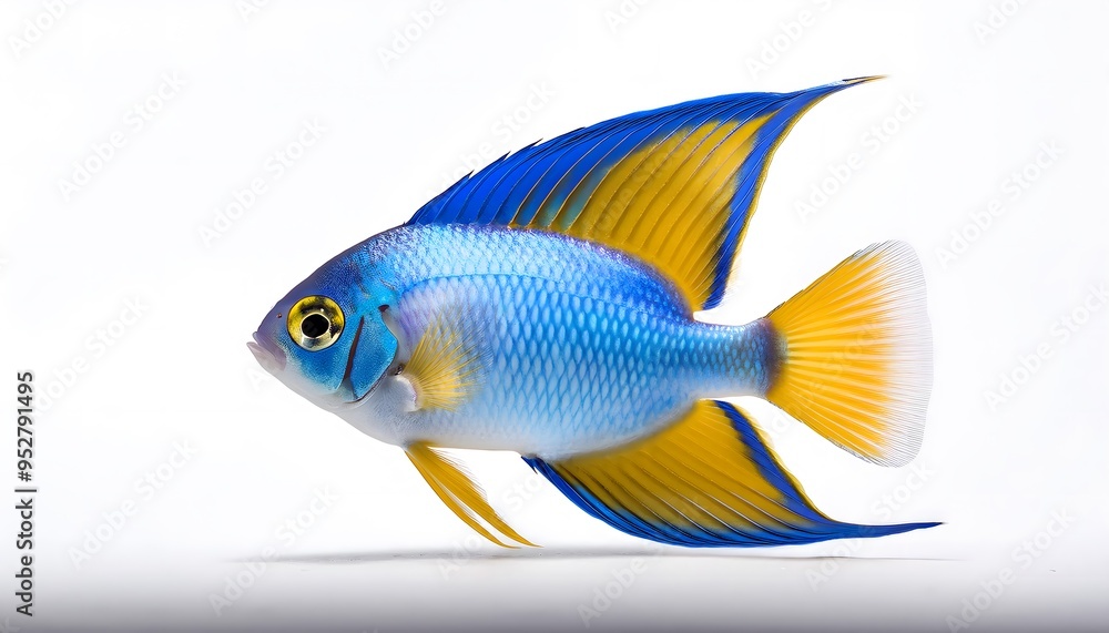 A striking Blue Devil Damselfish A striking Blue Devil Damselfish